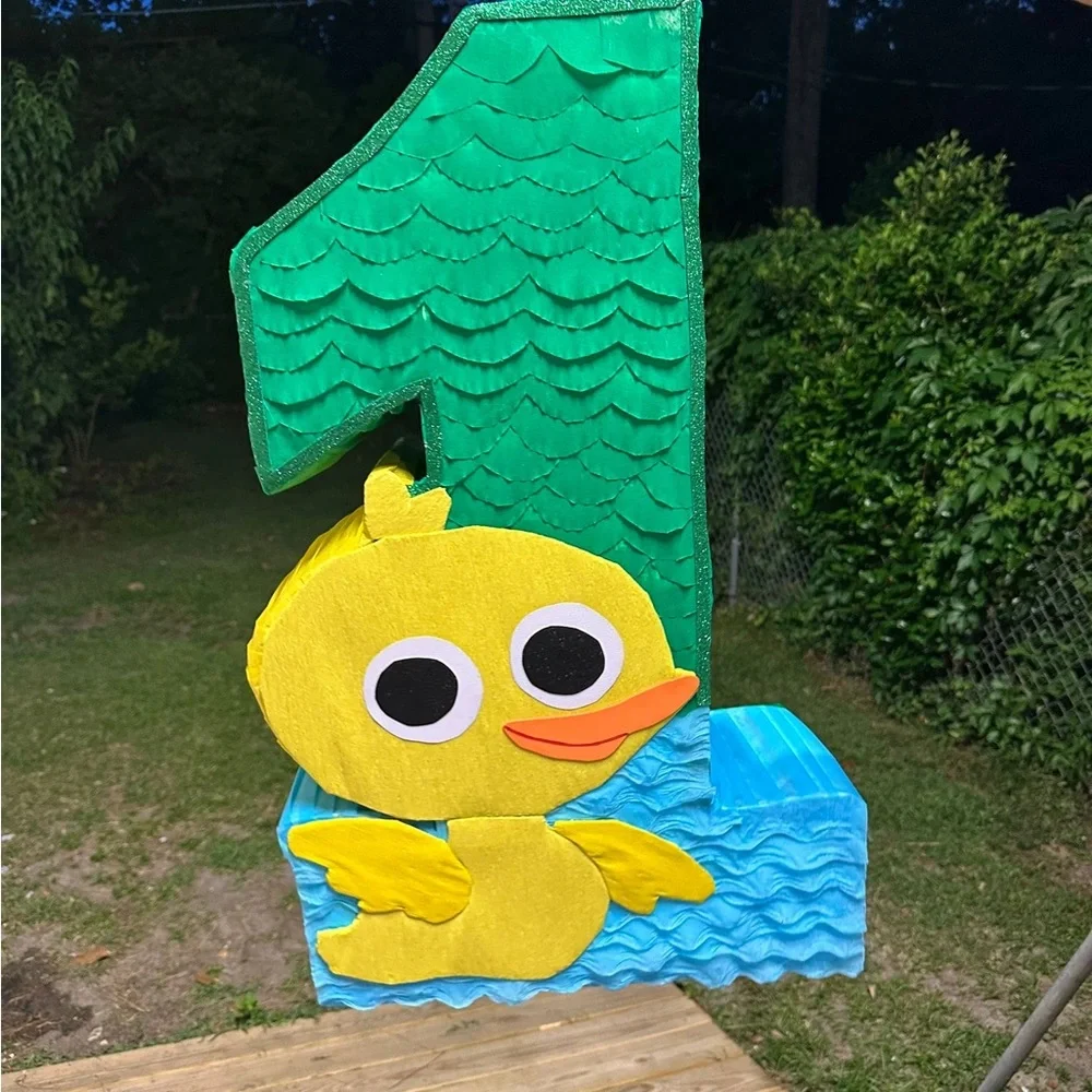 Duck Themed Number One Piñata